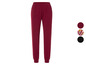 Pantalon de jogging bordeaux avec taille élastique.