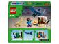 Ensemble Lego Minecraft avec un lama, une cabane et un poisson volant.