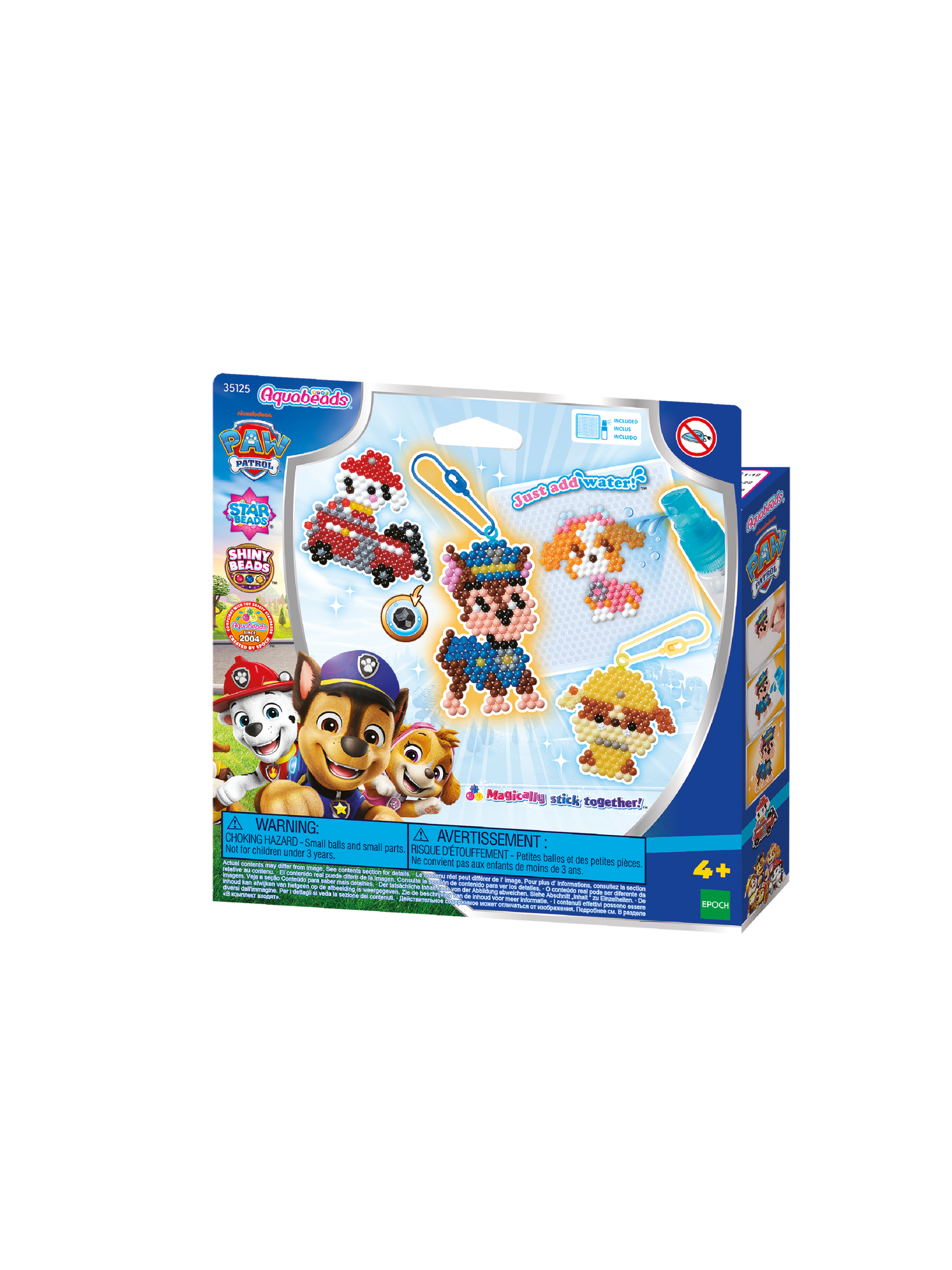 Aquabeads Set de Loisirs Créatifs Porte-clés PAW Patrol 35125 (Plus de 600 perles à l'eau)