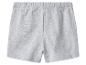Short de sport gris pour enfants avec taille élastique.
