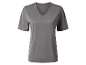 T-shirt grise col V pour femme.