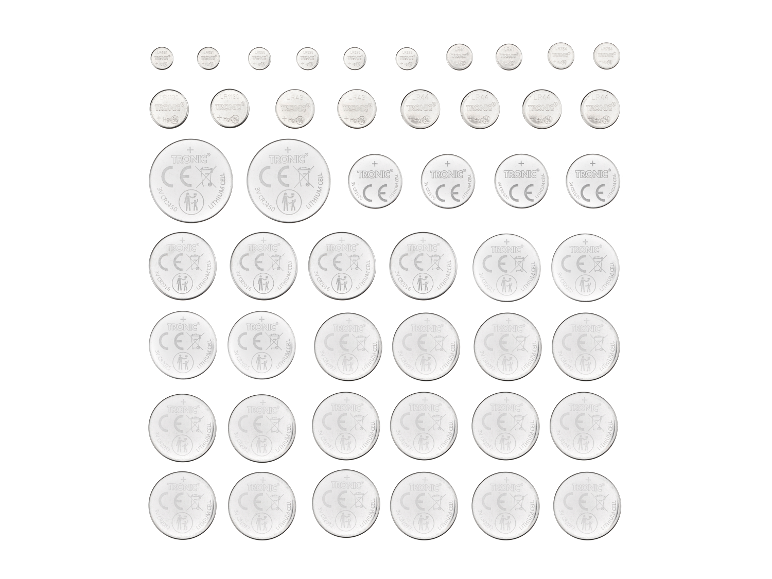 Assortiment de piles bouton Tronic.