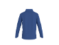 T-shirt bleu à manches longues et col pour homme, vue de dos.