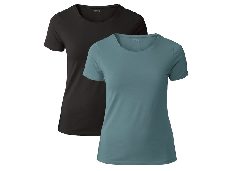Aller en mode plein écran : esmara® Lot de 2 t-shirts manches courtes femme - Image 2