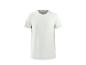 T-shirt blanc à manches courtes pour homme avec col rond