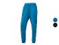 Pantalon de survêtement bleu avec cordon de serrage.