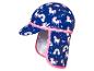 Chapeau de bain Playshoes avec visière et protection pour le cou, motif licorne arc-en-ciel.