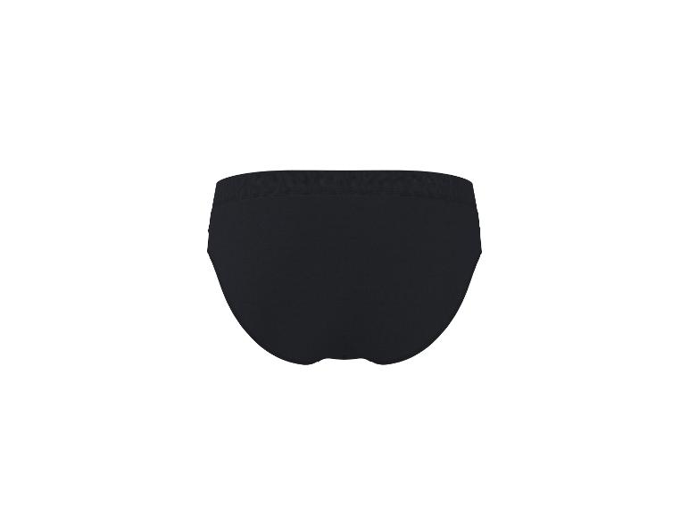 Slip noir pour homme, vue arrière.