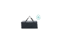 Sac de transport pliable gris foncé avec poignées, idéal pour les voyages.