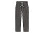 Un pantalon de survêtement gris avec un cordon.