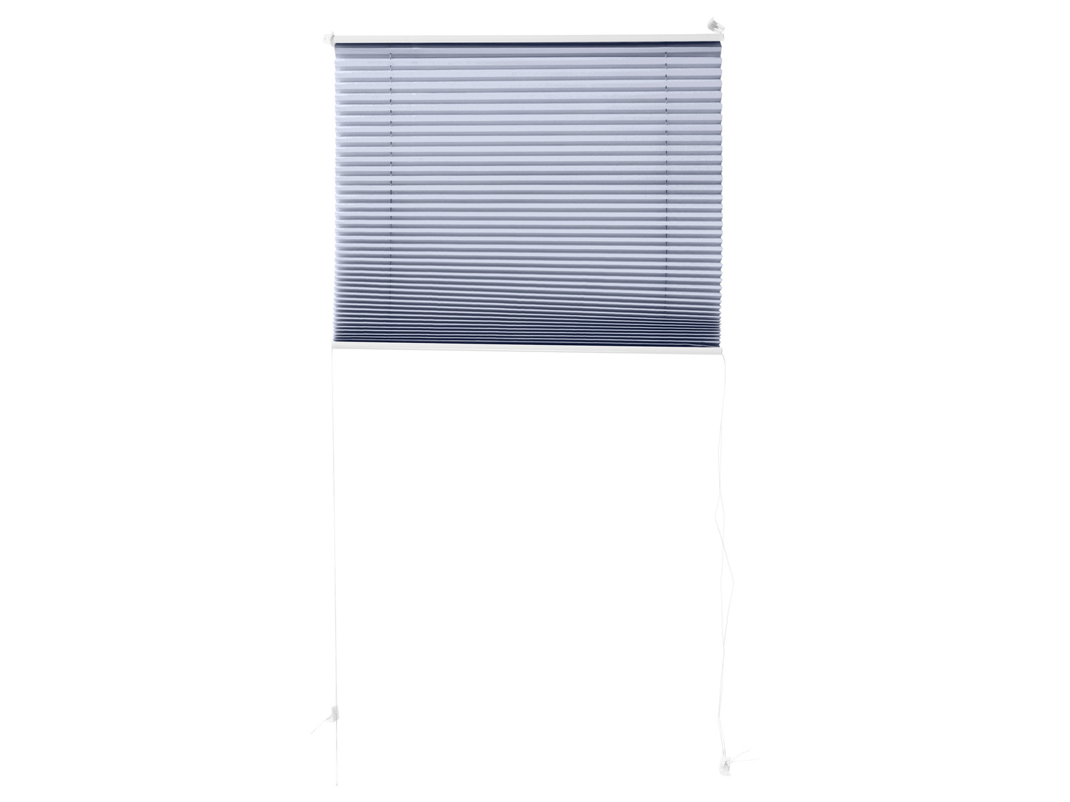 K Home 322574 1 Klemmfix - Estor plisado con tela Palma, tela iceblau