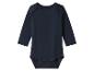 Body bébé bleu foncé à manches longues avec boutons-pression