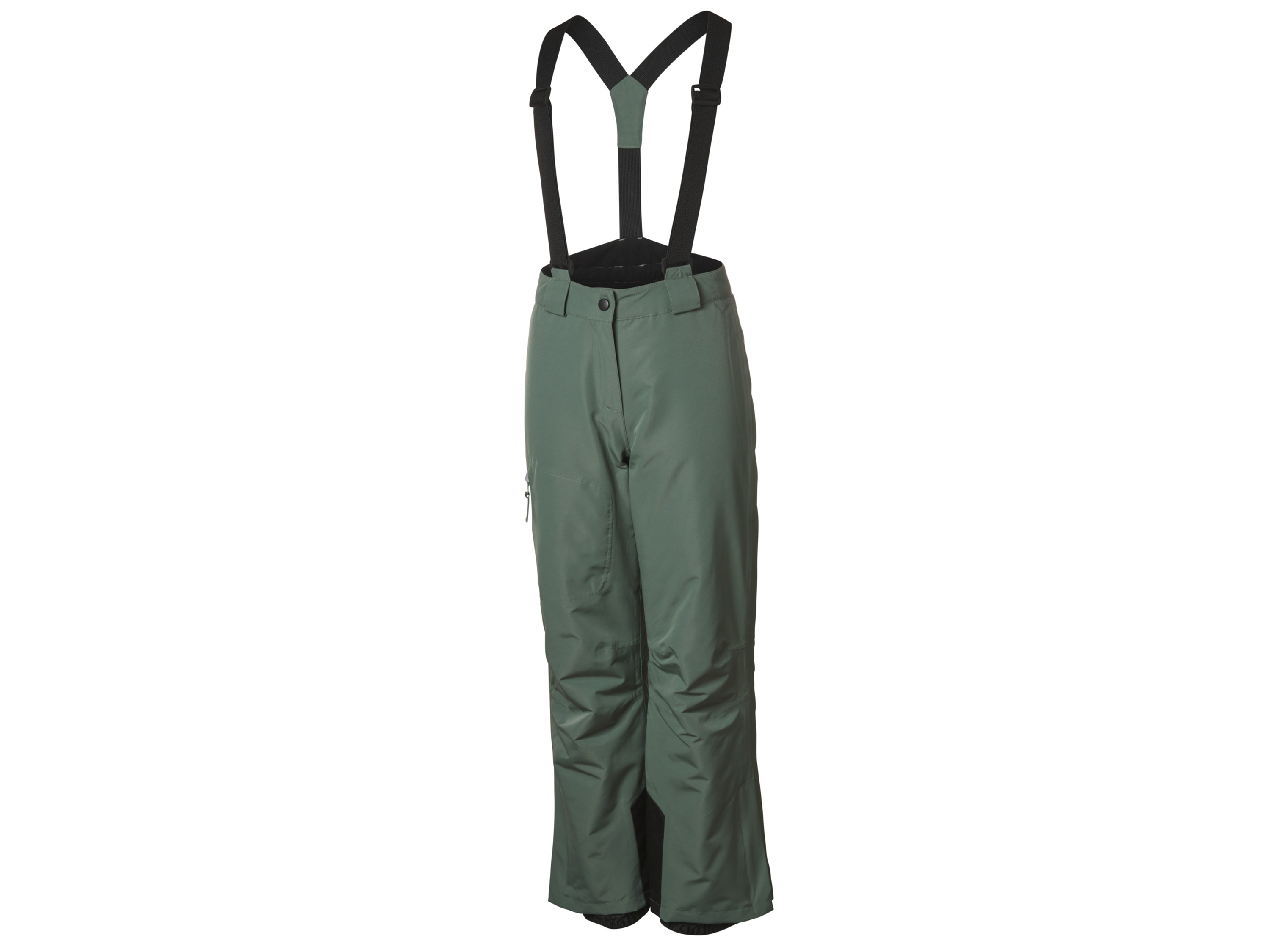 CRIVIT Pantalon de ski avec bretelles enfant (6-8 ans, olive)