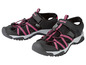 Sandales noires avec des lanières roses de Pepperts!
