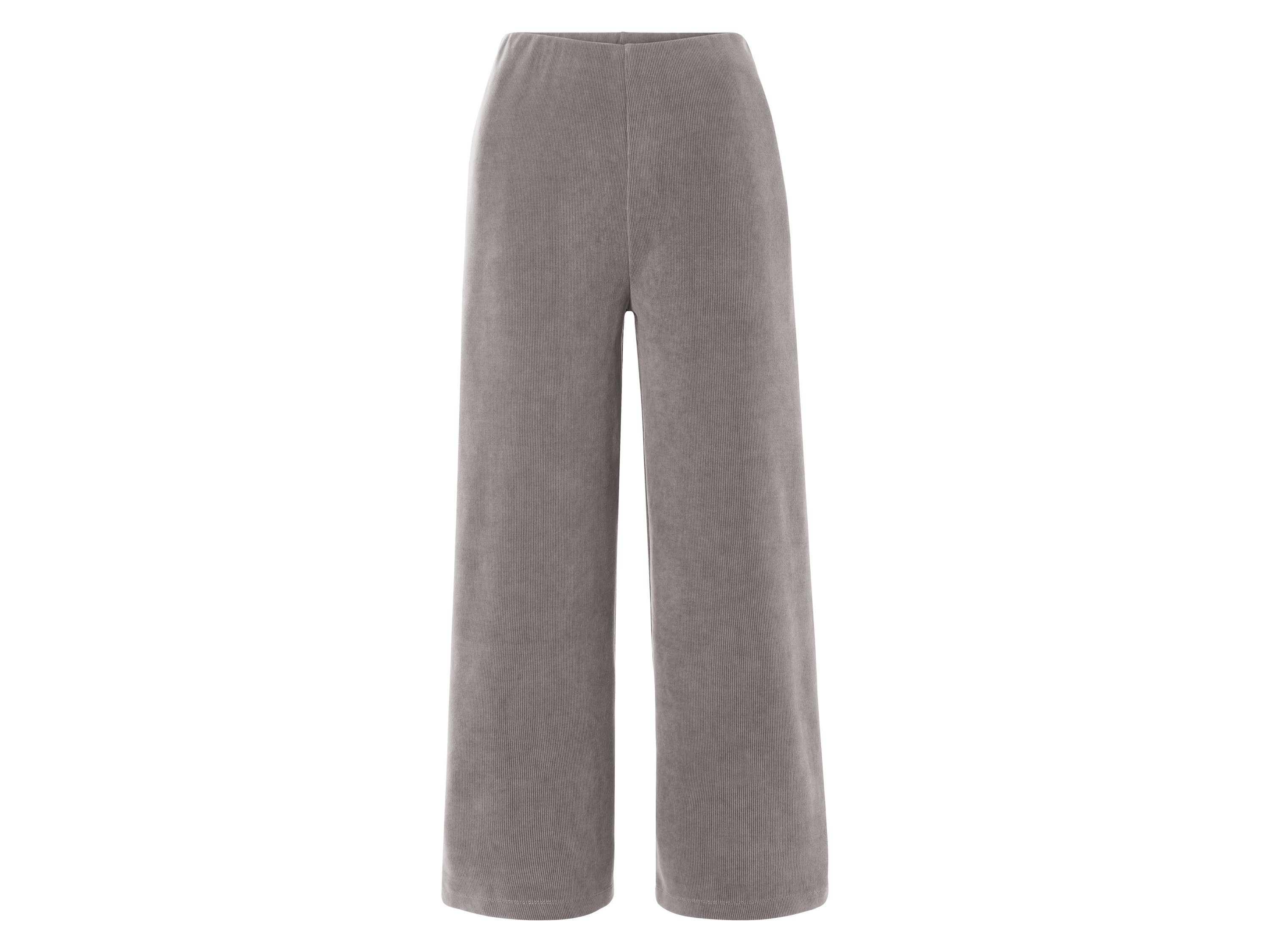 esmara® Pantalon velours femme (gris, S(34/36))