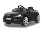 Une voiture jouet Audi TT RS noire.