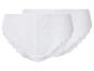 Deux culottes femme en dentelle blanche