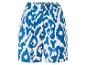 Shorts bleus à imprimé léopard.