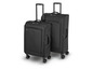 Deux valises noires Topmove à roulettes.