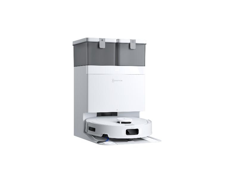Robot aspirateur Ecovacs avec station d'auto-vidage.