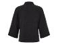 Chemise noire à manches 3/4 en tissu gaufré.
