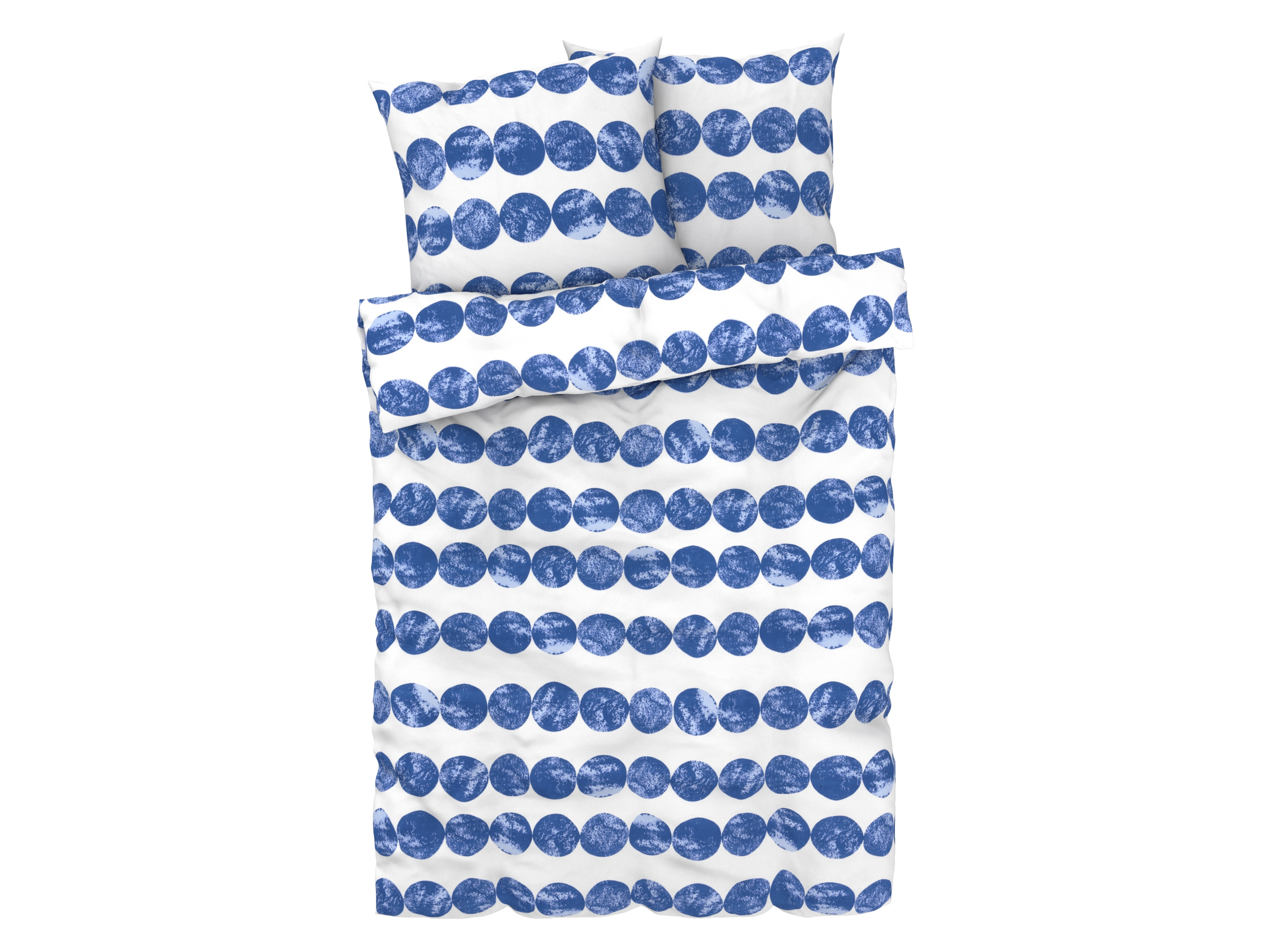 LIVARNO home Parure de lit en percale, 260 x 240 cm (boules)