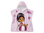 Une robe de bain rose à capuche sur le thème de Gabby's Dollhouse.
