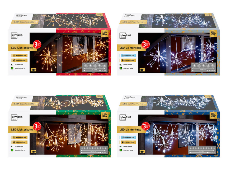 Aller en mode plein écran : LIVARNO home Guirlande lumineuse à LED, en forme de pissenlit - Image 1