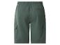 Short cargo vert pour homme avec taille élastique et poches latérales