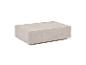 Table basse rectangulaire en marbre beige clair avec motif veiné