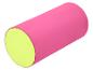 Coussin cylindrique rose et jaune fluo