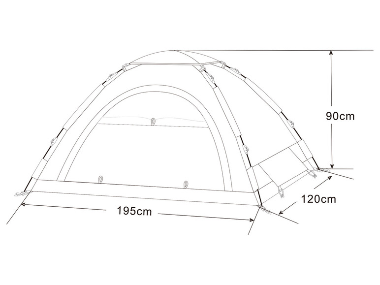 Aller en mode plein écran : Tente de camping Easy Set-Up, 2 personnes - Image 8