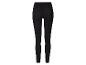 Legging noir taille haute pour femme sur fond blanc.