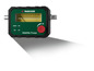 Un détecteur de satellite Parkside vert avec un compteur analogique.