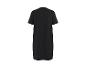 Robe t-shirt longue noire, vue de dos