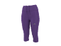 Legging capri de sport violet pour femme avec cordon de serrage et logo discret.