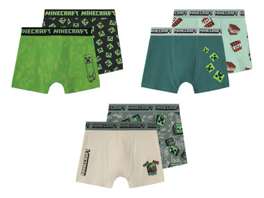 Minecraft Lot de 2 boxers garçon