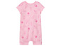 Combinaison rose pour bébé avec des imprimés de glaces et de cornets de glace