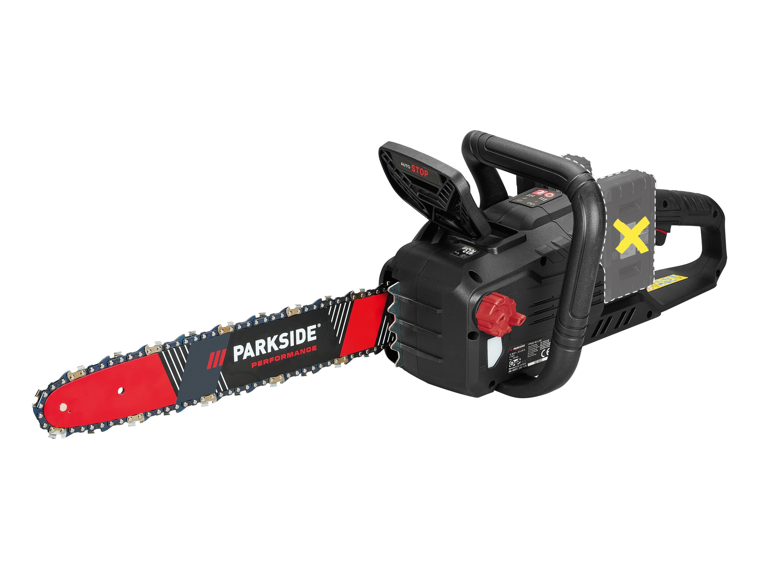 PARKSIDE PERFORMANCE® Tronçonneuse sans fil PPKSA 40-Li B2, 40 V