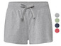 Shorts gris pour femme avec cordon de serrage.