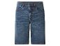 Short en jean bleu coupe droite pour homme
