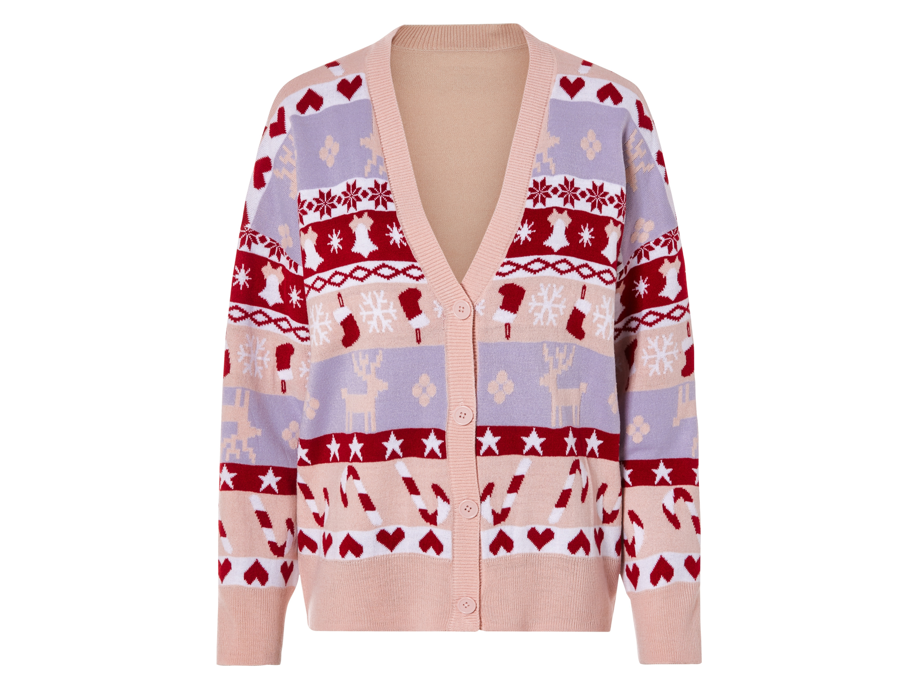 esmara® Gilet motif de noël femme (rose)