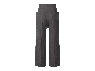Vue arrière : Pantalon large gris pour femme avec revers au bas