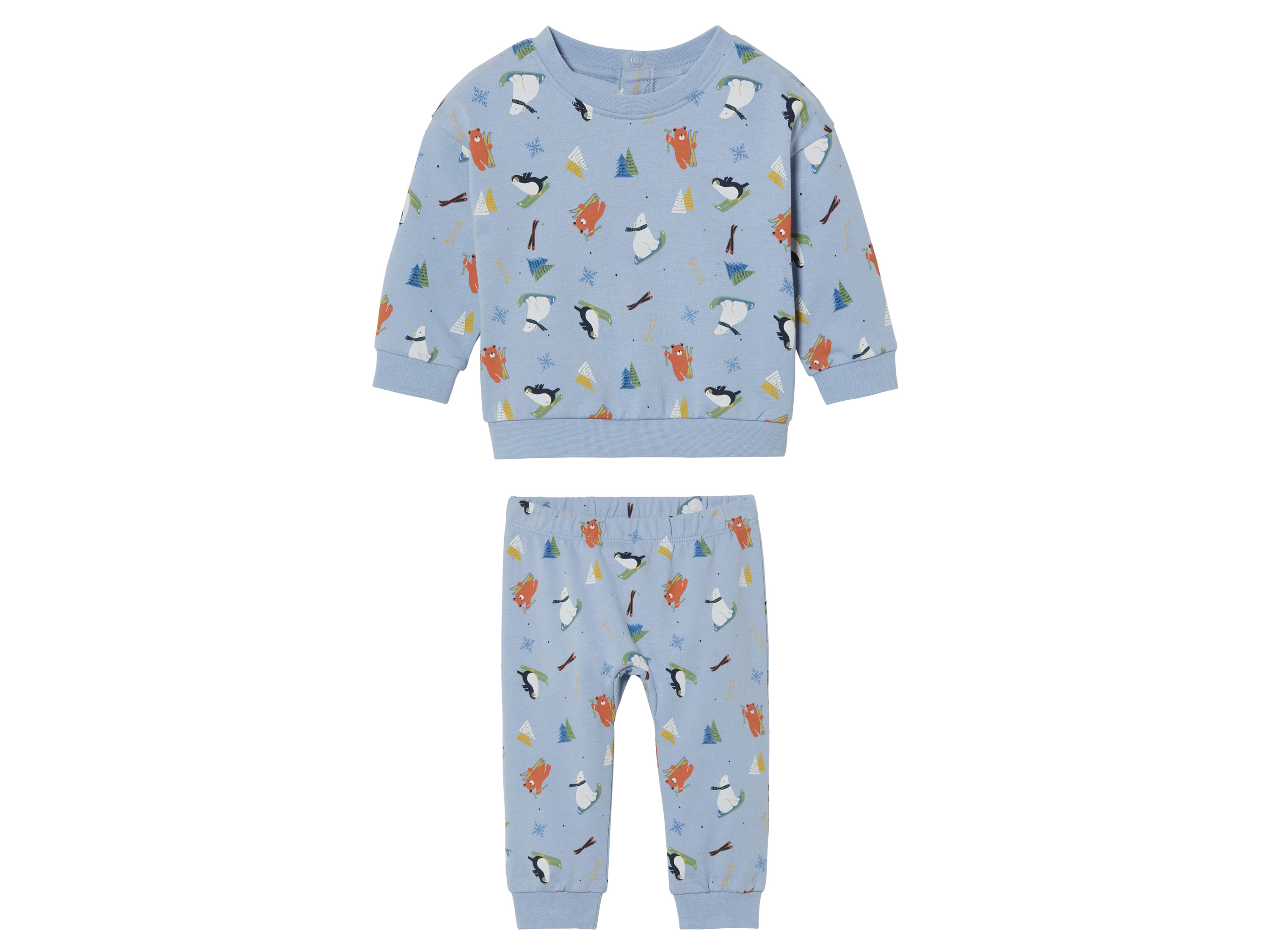 lupilu® Ensemble bébé (0-2 mois, bleu)