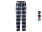 Pantalon de pyjama à carreaux bleu marine et bleu clair avec cordon de serrage, avec trois motifs au choix