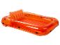Transat et flotteur gonflables transparents orange.