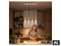 Suspension LED BRILONER au-dessus d'un îlot de cuisine avec lumière chaude. [image générée par l'IA]