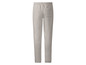 Pantalon de jogging beige avec une taille élastique.