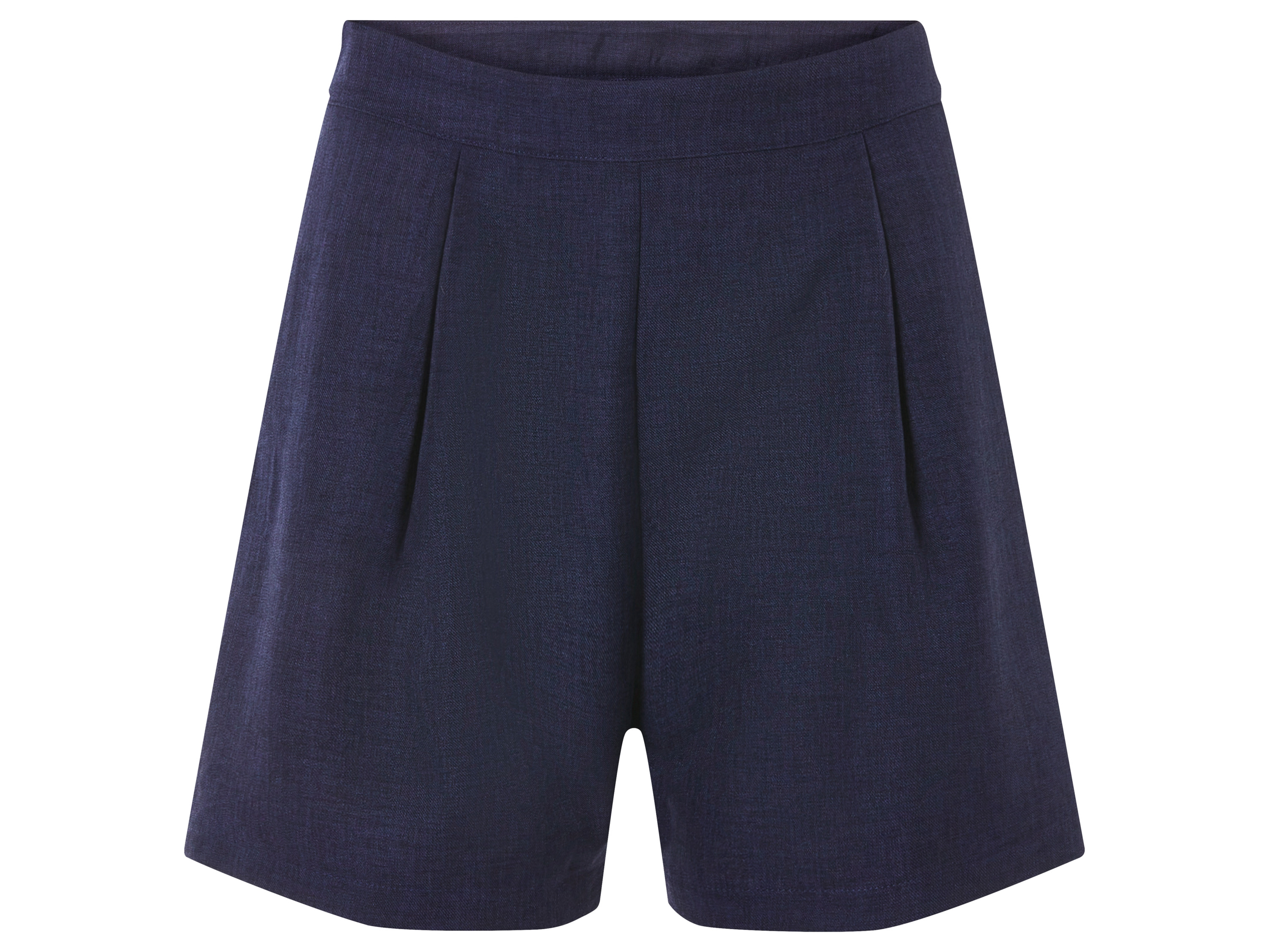 esmara® Short effet lin femme (46, bleu foncé)