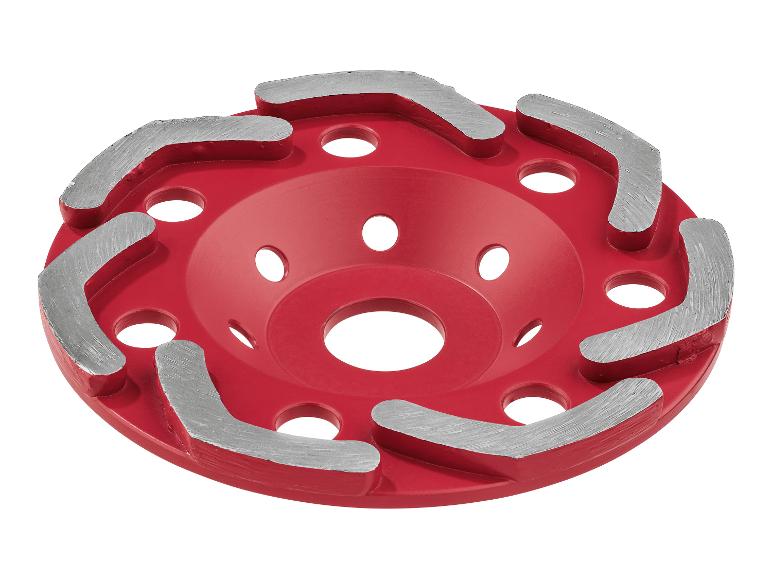 Disque de meulage diamanté rouge avec patins abrasifs segmentés